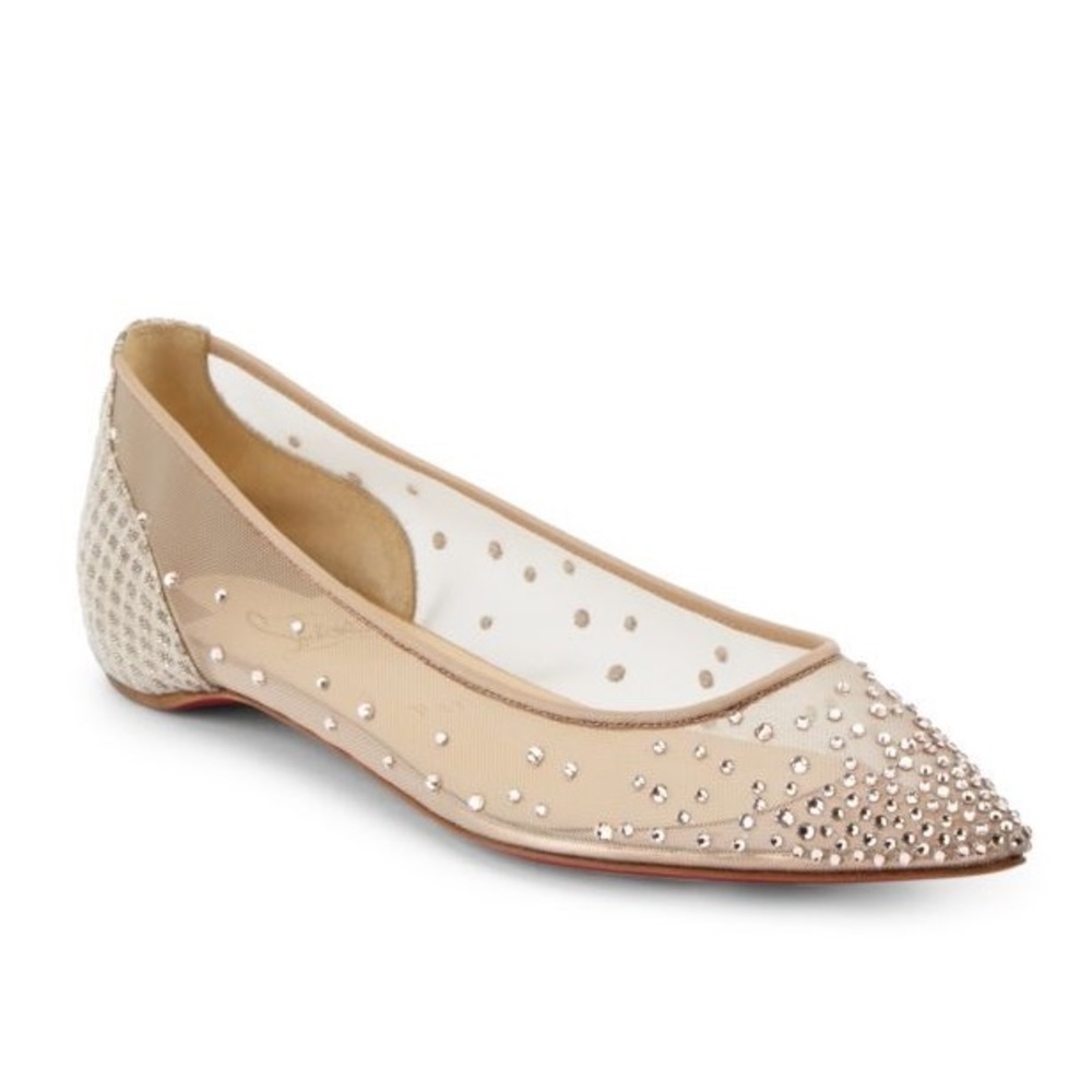 Christian Louboutin Follies Strass Flats size 41